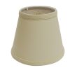 Slant Empire Hardback Lampshade with Bulb Clip, Beige