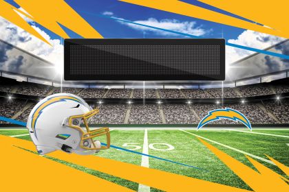 [Personalization Only] Official NFL Chargers - 20" x 32" Personalized Washable Rug