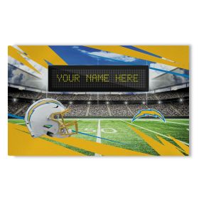 [Personalization Only] Official NFL Chargers - 36" x 62" Personalized Washable Rug