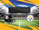 [Personalization Only] Official NFL Steelers - 62" x 84" Personalized Washable Rug