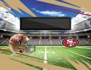 [Personalization Only] Official NFL 49ers - 62" x 84" Personalized Washable Rug