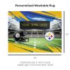 [Personalization Only] Official NFL Steelers - 62" x 84" Personalized Washable Rug