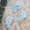 Baby Shower Party Favors for Guests for Boys Blue Footprint Candle Pack of 10