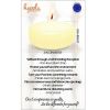 Hyoola 1.75 inch Round Unscented Ivory European Made Floating Candles, Paraffin Wax with Cotton Wicks, 20-Pack