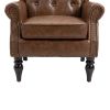 COOLMORE Wood Frame Armchair, Modern Accent Chair Lounge Chair for Living Room