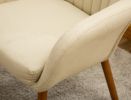 Tuchico Contemporary Fabric Accent Chair, Tan