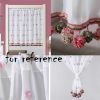 Semi-sheer Short Kitchen Curtain Pendant Half Window Curtain Door Curtain Panel