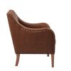 Faux Leather Accent Chair