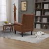 COOLMORE Wood Frame Armchair, Modern Accent Chair Lounge Chair for Living Room