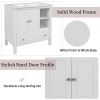 [VIDEO] 30" Bathroom Vanity with Sink, Bathroom Storage Cabinet with Doors and Drawers, Solid Wood Frame, Ceramic Sink, White