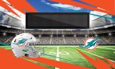 [Personalization Only] Official NFL Dolphins - 36" x 62" Personalized Washable Rug