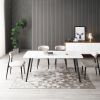 J3710 Porcelain Dining Table White 70"