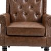 COOLMORE Wood Frame Armchair, Modern Accent Chair Lounge Chair for Living Room