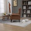 COOLMORE Wood Frame Armchair, Modern Accent Chair Lounge Chair for Living Room