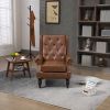 COOLMORE Wood Frame Armchair, Modern Accent Chair Lounge Chair for Living Room