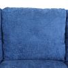 Blue Linen 3-Piece Living Room Sofa Set B