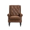 COOLMORE Wood Frame Armchair, Modern Accent Chair Lounge Chair for Living Room