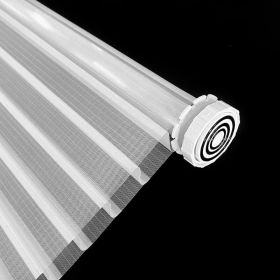 WELLSOURCE No Drill 2"Shangri-la Shades Tension Inside Mount Expansion Window Blind,Custom Size (Color: White)