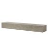 60" Rustic Wood Fireplace Mantel,Wall-Mounted & Floating Shelf for Home Decor